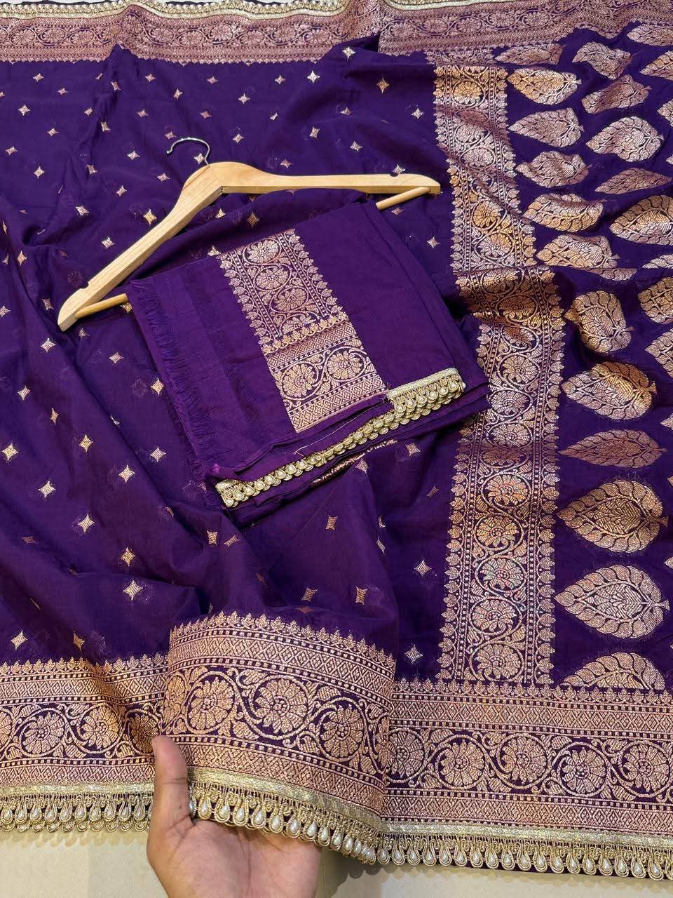 Premium Khaddi Georgette -purple