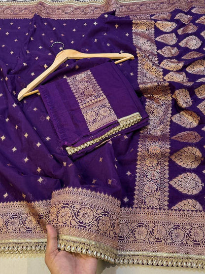 Premium Khaddi Georgette -purple