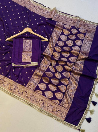 Premium Khaddi Georgette -purple