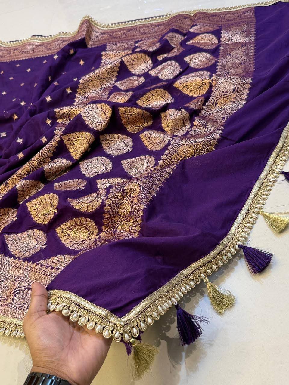 Premium Khaddi Georgette -purple