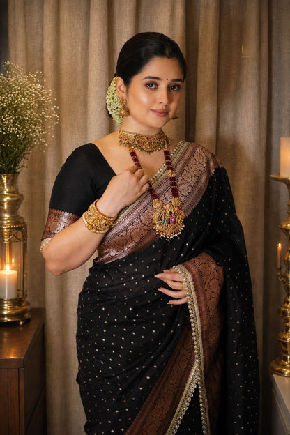 Premium Khaddi Georgette -Black