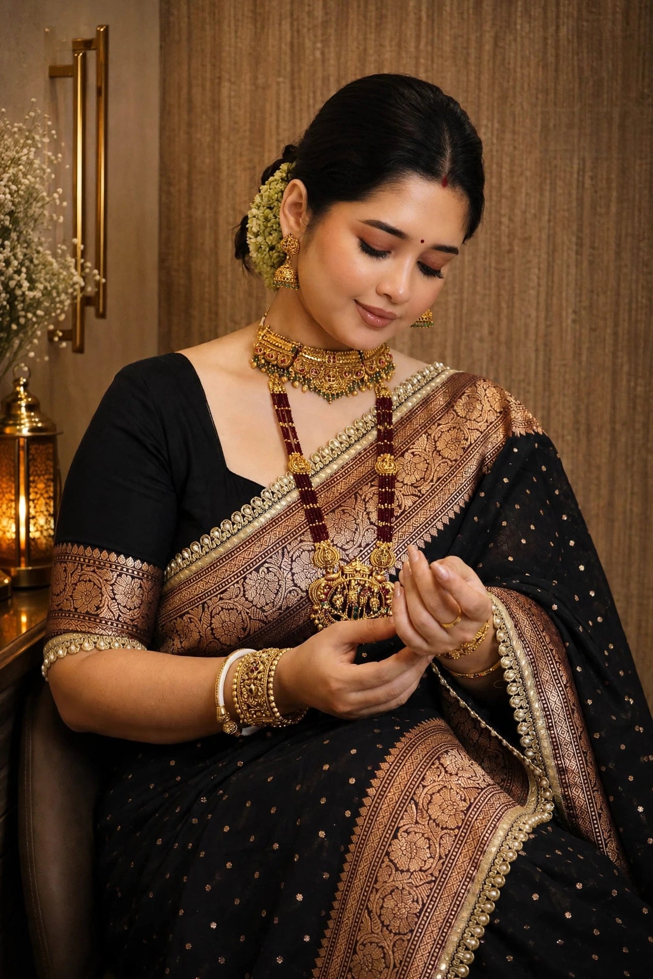 Premium Khaddi Georgette -Black