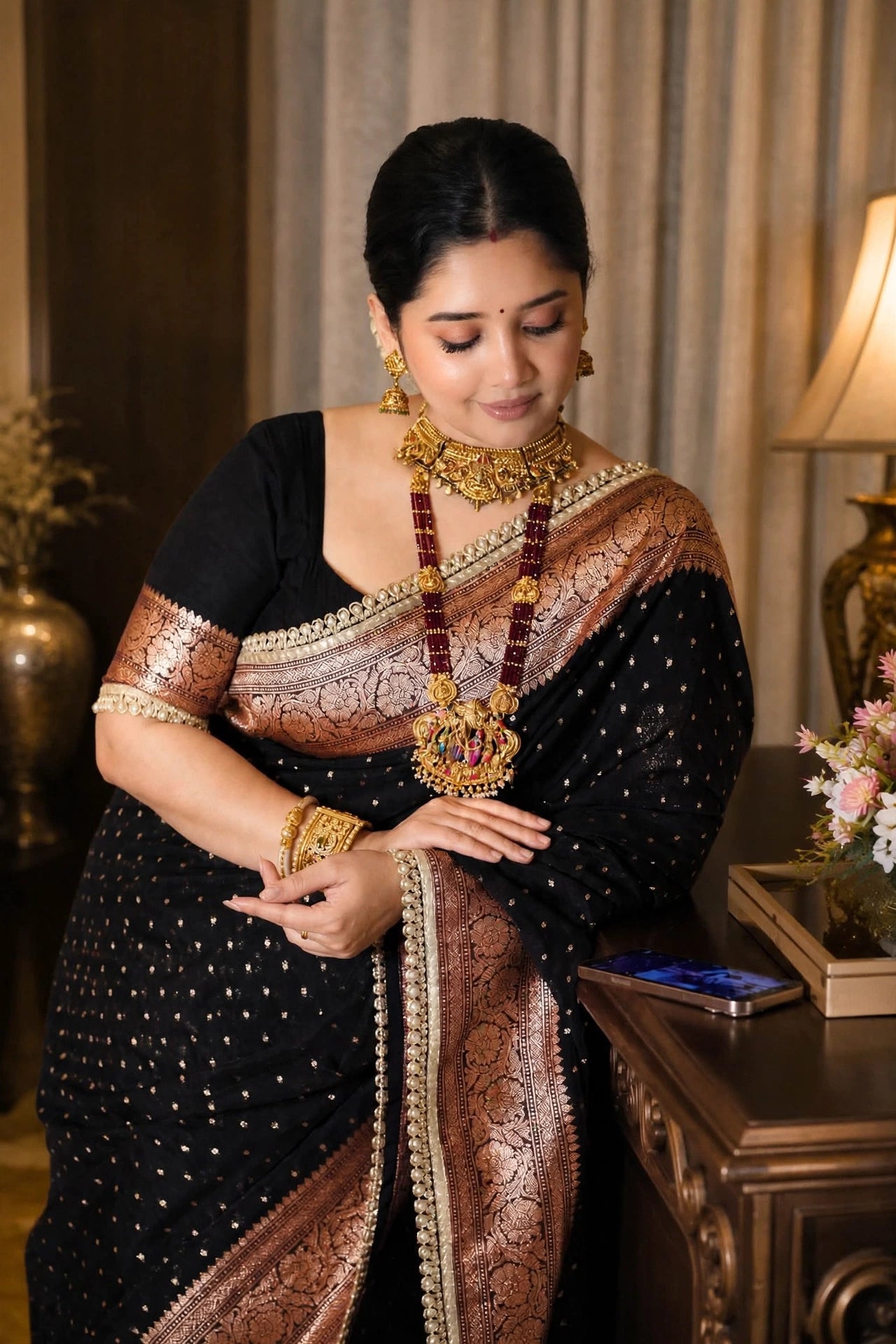 Premium Khaddi Georgette -Black