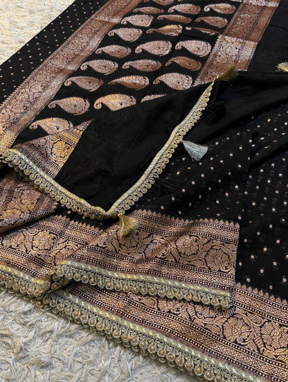 Premium Khaddi Georgette -Black