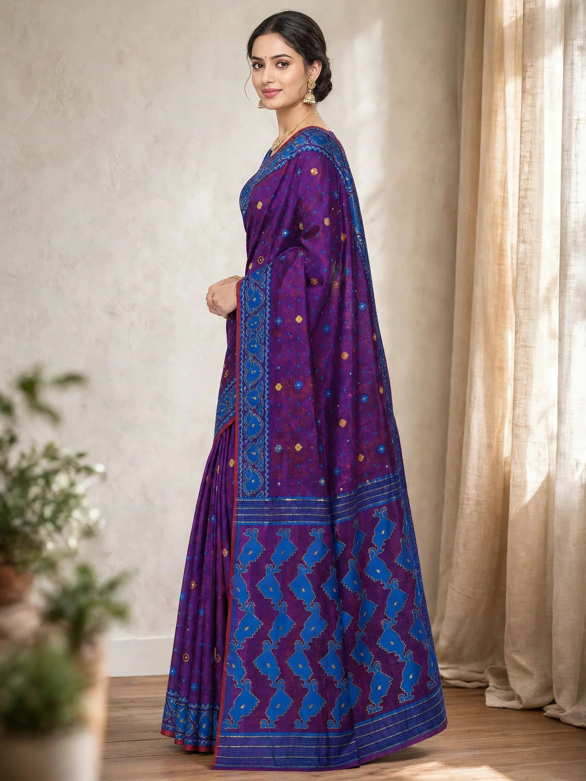 Premium Cutdana Jamdani -Design 04