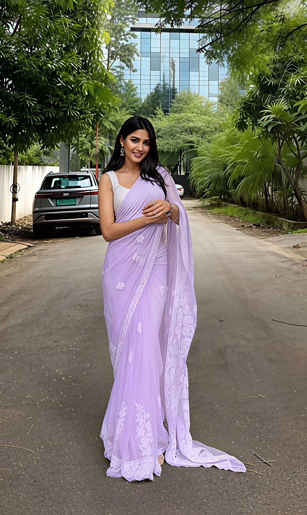 Georgette Chikankari
