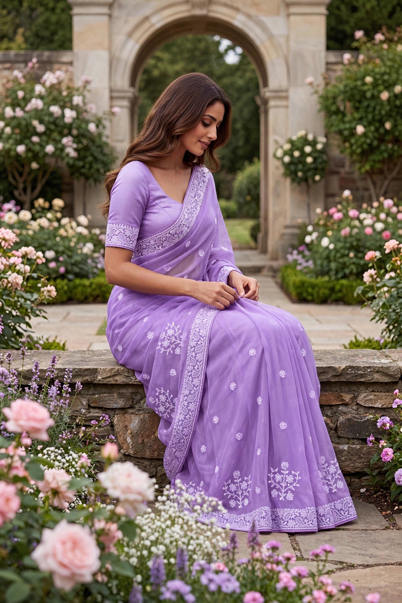 Georgette Chikankari