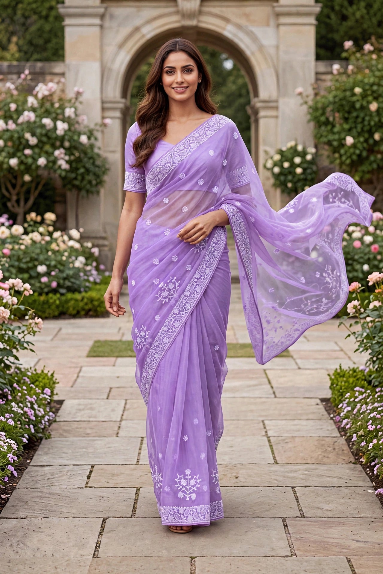 Georgette Chikankari