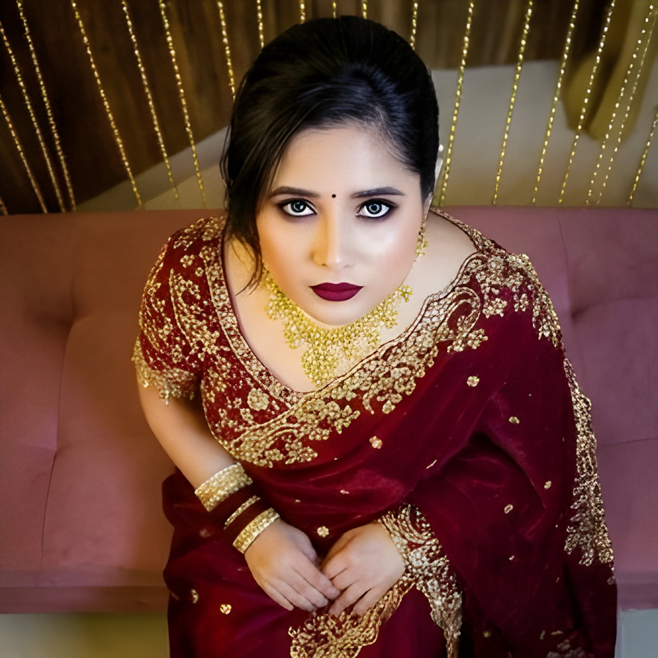 Pure Space Silk Saree with Ready-Stitched Blouse -Design 02