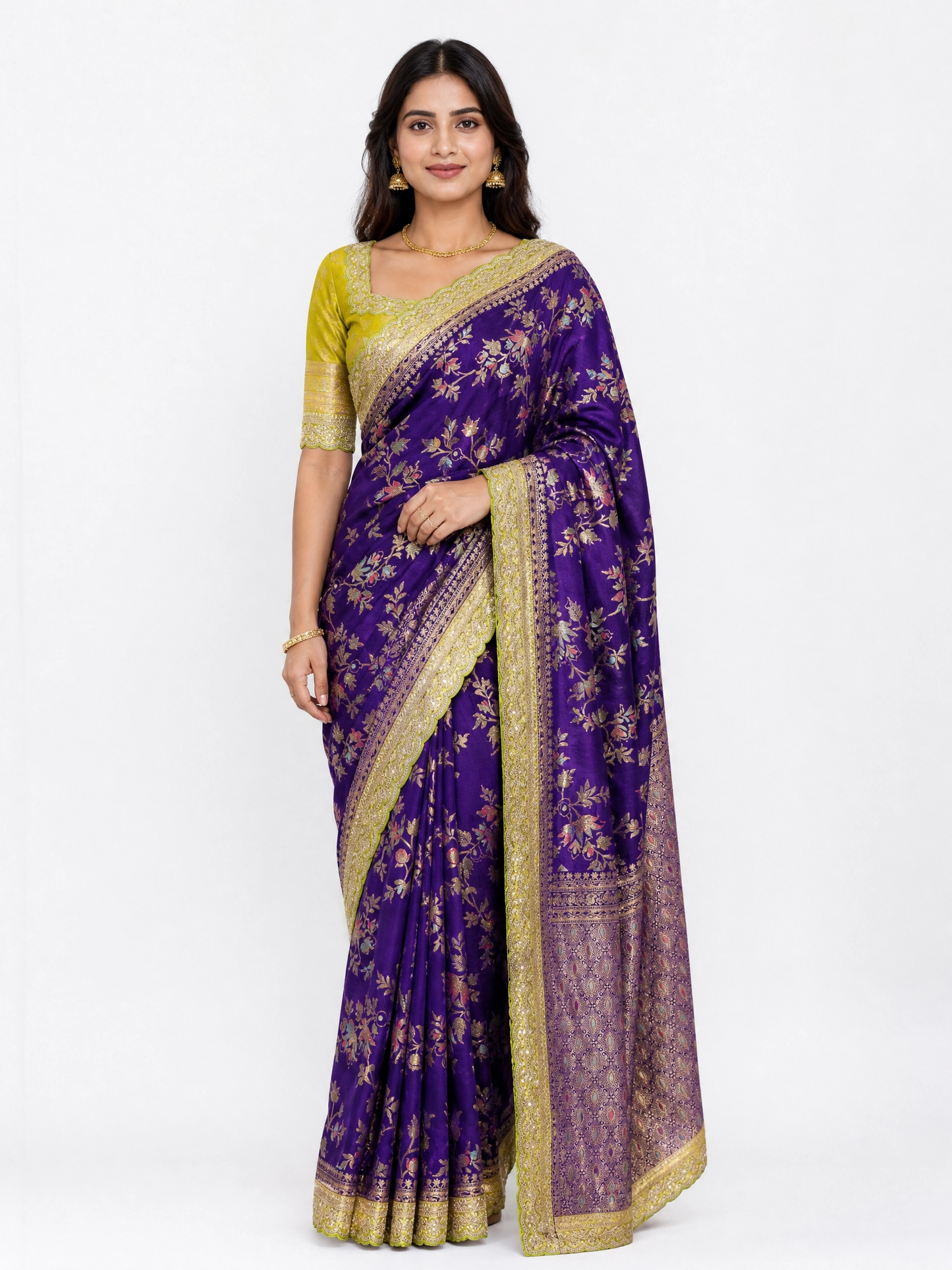 Heavy Dola Silk Saree – Design 01