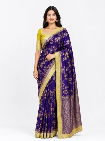 Heavy Dola Silk Saree – Design 01