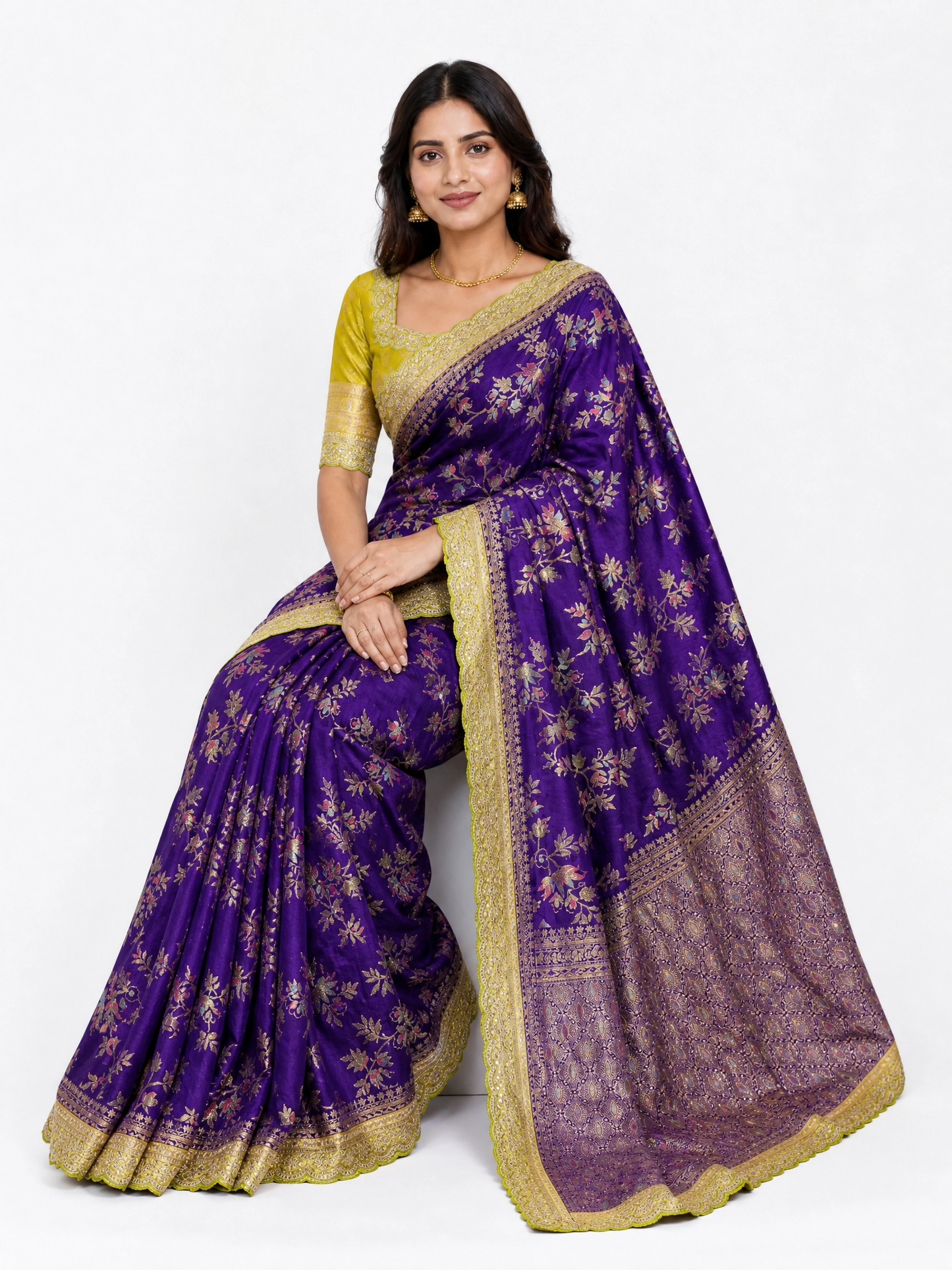 Heavy Dola Silk Saree – Design 01
