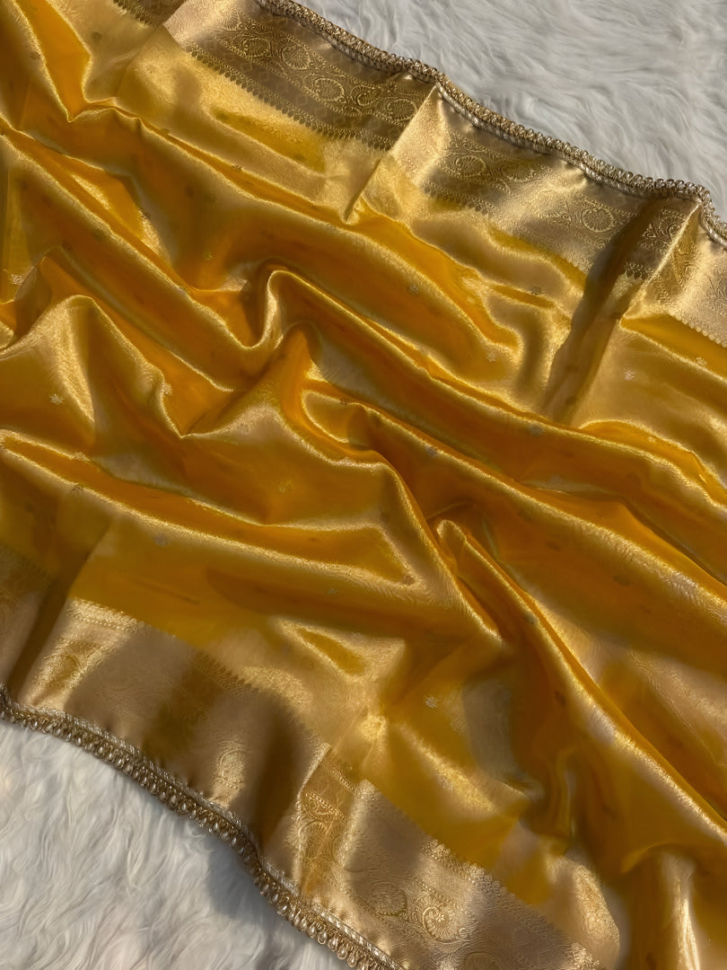 Tissue Banarasi Silk Saree for Wedding Party and Festive Wear